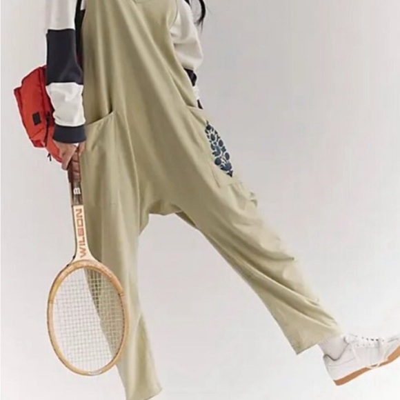 FREE PEOPLE MOVEMENT Hot Shot Logo Onesie sz xs moss combo - Picture 5 of 10